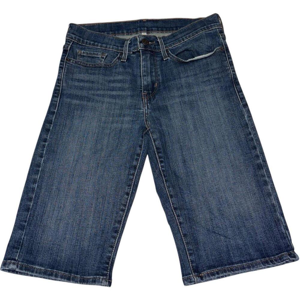 27 Vintage Levis stretchy bermuda jean Shorts y2k denim jorts skater biker
